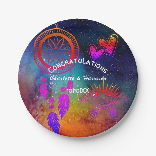 ウィッカ信者魔法結婚異常 ペーパープレート (正面)