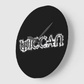 ウィッカ信者 ラージ壁時計 (傾斜)