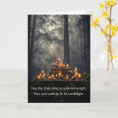 ウィッカ異教のミッスティック誕生日 カード (黄色い花)