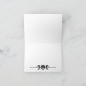 ウィッカ 感謝カード 天体 ハンドファスティング  ペイガン (内部)