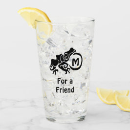 ウィックトライバルフロッグモノグラム タンブラーグラス