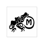 ウィックトライバルフロッグモノグラム ラバースタンプ (インプリント)