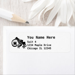 ウィックトライバルフロッグモノグラム ラベル