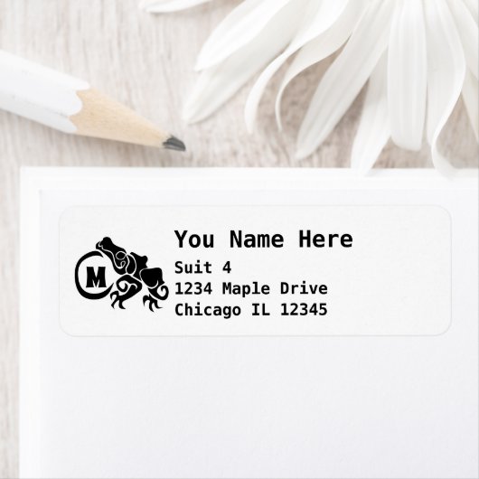 ウィックトライバルフロッグモノグラム ラベル (インサイチュ)