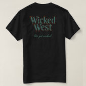 ウィックド・ウェスト (M) Tシャツ (デザイン裏面)