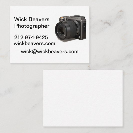 ウィックビーバー用名刺 コーリングカード (正面/裏面)