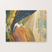 ウィックローマウンテンズナショナルパークアイルランドトラベルアート ジグソーパズル (横)