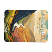 ウィックローマウンテンズナショナルパークアイルランドトラベルアート マグネット (横)