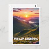 ウィックローマウンテンズナショナルパークアイルランドトラベル ポストカード (正面/裏面)