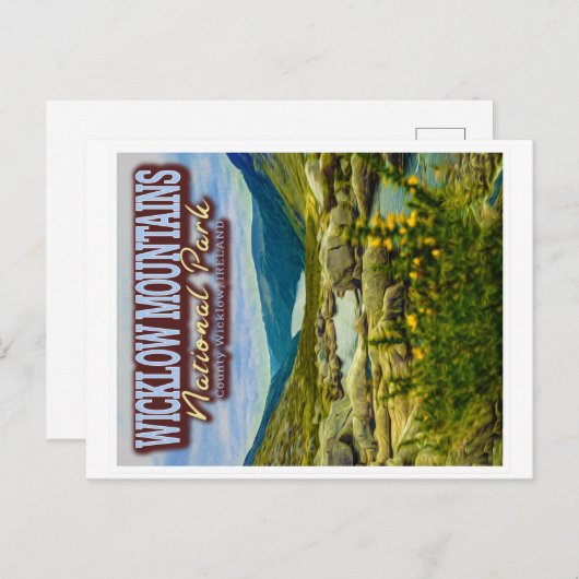 ウィックローマウンテンズナショナルパーク – ウィックローアイルランド ポストカード (正面/裏面)