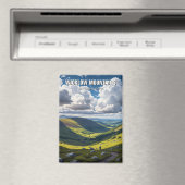 ウィックロー山脈国立公園アイルランドのハイカー マグネット (インサイチュ (食洗機))