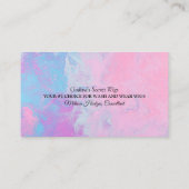 ウィッグ店の名刺 名刺 (裏面)