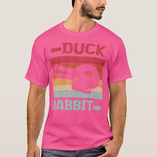 ウィッゲンスティインラビットアヒル幻想数学ギークPhysi Tシャツ (正面)