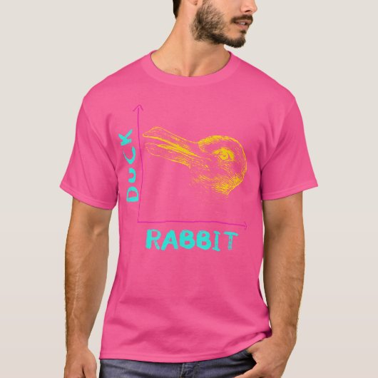 ウィッゲンスティインラビットアヒル幻想物理おたくMa Tシャツ (正面)