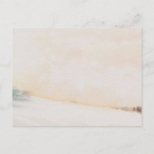 ウィッシュとアドバイス冬の赤ちゃんシャワーカード ポストカード (裏面)