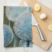 ウィッシュのフィールドの水色 キッチンタオル (四つ折り)