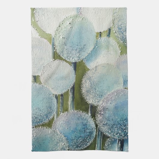 ウィッシュのフィールドの水色 キッチンタオル (縦)