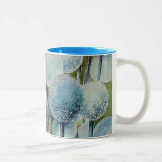 ウィッシュのフィールドの水色 ツートーンマグカップ (右)