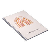 ウィッシュをキャッチBoho Rainbow Notebook ノートブック (右側)