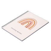 ウィッシュをキャッチBoho Rainbow Notebook ノートブック (左側)