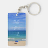 ウィッシュアイそこ – ブルービーチ傘 キーホルダー (裏面)