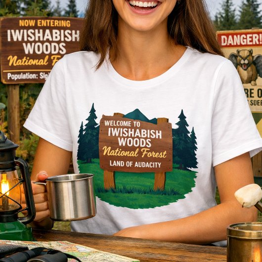 ウィッシュアビッシュウッズ国有林 大胆不敵の地 Tシャツ