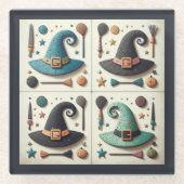 ウィッシュウィッチ ガラスコースター (正面)