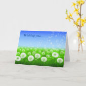 ウィッシュズカードのWell Field カード (黄色い花)