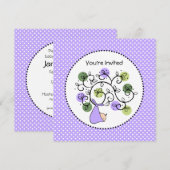 ウィッシュズドゥトゥ来ルーベビーシャワー招待状 招待状 (正面/裏面)