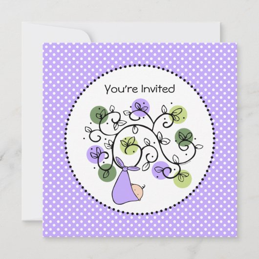 ウィッシュズドゥトゥ来ルーベビーシャワー招待状 招待状 (正面)