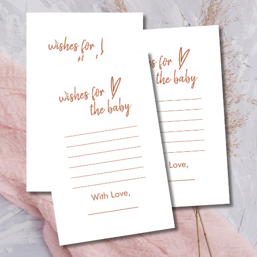 ウィッシュズベビーボホモダンハートテラコッタ