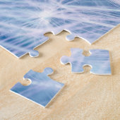 ウィッシュタンポポと蝶のデザイン ジグソーパズル (側面)