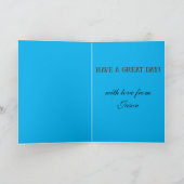 ウィッシュダンデヨン時計を作る。編集可能な誕生日カード カード (内部)