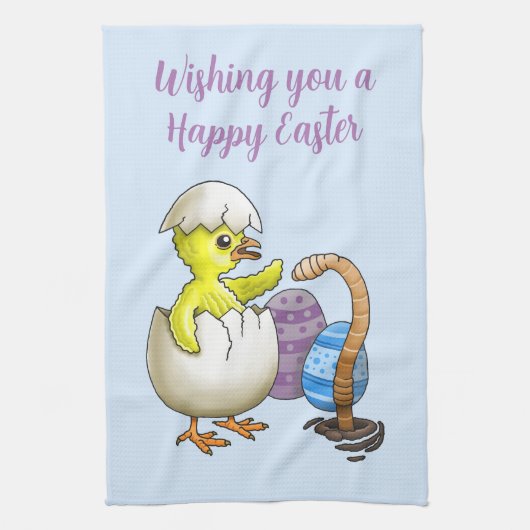 ウィッシュハッピーイースター キッチンタオル (縦)