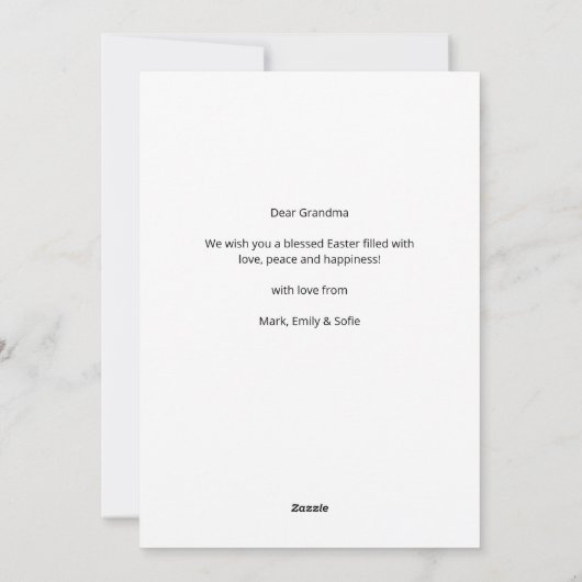 ウィッシュハッピーイースター シーズンカード (裏面)