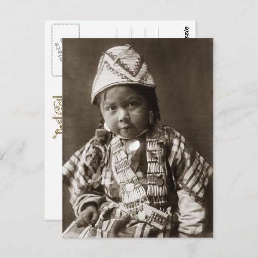 ウィッシュハムインディアンの子 ポストカード (正面/裏面)