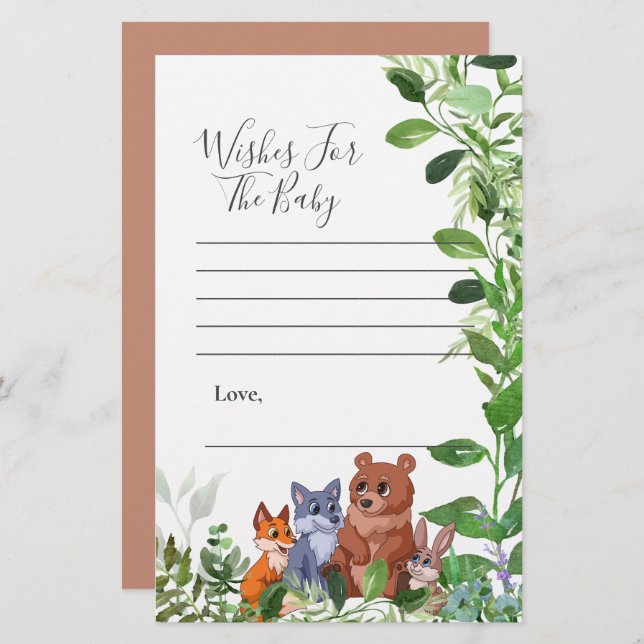 ウィッシュベビーウッドランド森ベビーの友人 (正面/裏面)