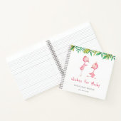 ウィッシュベビーフラミンゴ赤ちゃんシャワーGuest Book ノートブック (内部)