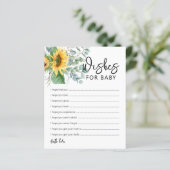 ウィッシュベビーベビーシャワーアドバイスカード (スタンド正面)