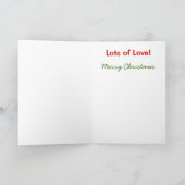 ウィッシュポーン及びヤドリギのクリスマスの挨拶状 シーズンカード (内部)