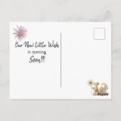 *~*ウィッシュマウスのタンポポ妊娠のお知らせ ポストカード (裏面)