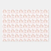 ウィッシュラップ紙のフラットシートセットを3にする ラッピングペーパーシート (正面)