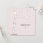 ウィッシュ天国の訪問時間子供の損失悔やみや弔慰 カード (正面/裏面インサイチュ)