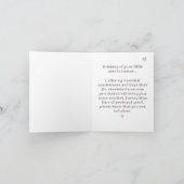 ウィッシュ天国の訪問時間子供の損失悔やみや弔慰 カード (内部)