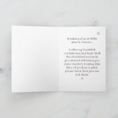 ウィッシュ天国の訪問時間子供の損失悔やみや弔慰 カード (内部)