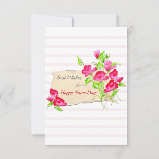 ウィッシュ最高の名の日のカード サンキューカード (正面)