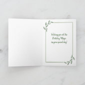 ウィッシュ来トゥルダンデロン誕生日 カード (内部)