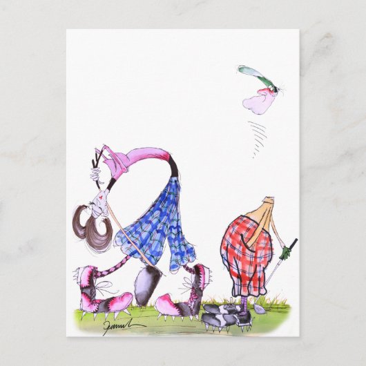 ウィッシュ考えズ – ゴルフ,トニー・フェルナンデス ポストカード (正面)