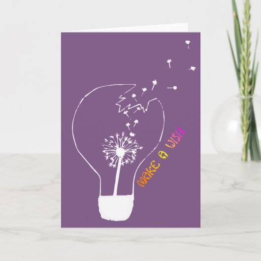 ウィッシュ誕生日カードの作成抽象芸術タンデロン カード (正面)