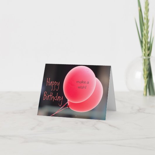 ウィッシュ誕生日カード カード (正面)